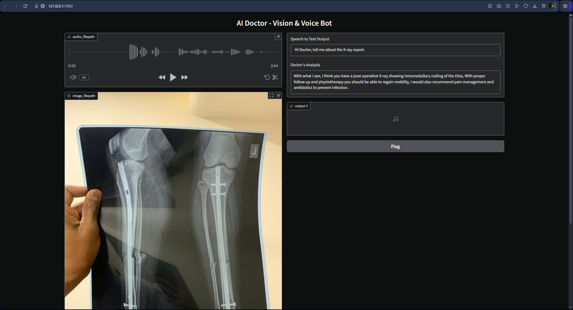 AI Doctor vision and voice bot project screenshot